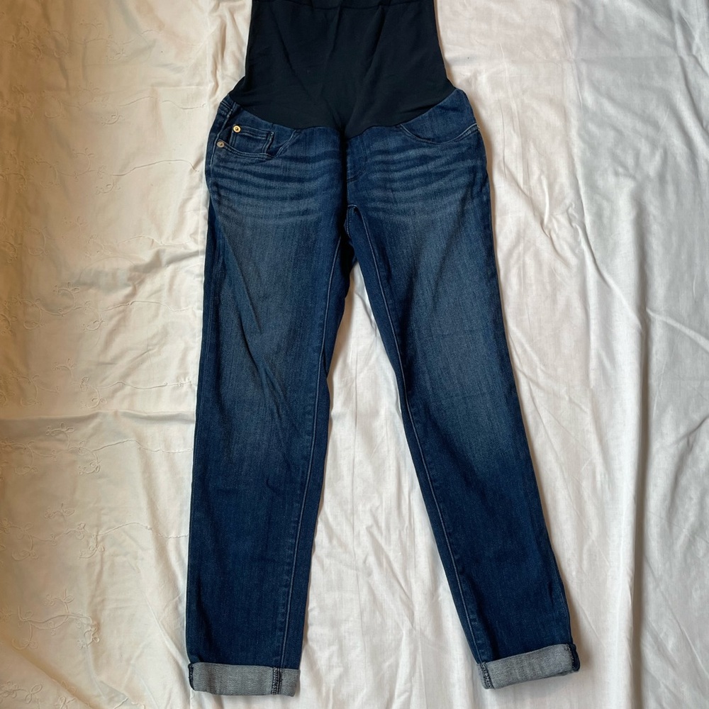 A Pea In The Pod Maternity Cuffed Jeans